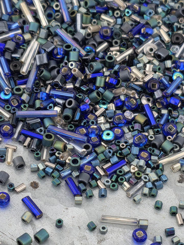 Learise Exclusive "Enchanted Indigo" Seed Bead Soup, 20