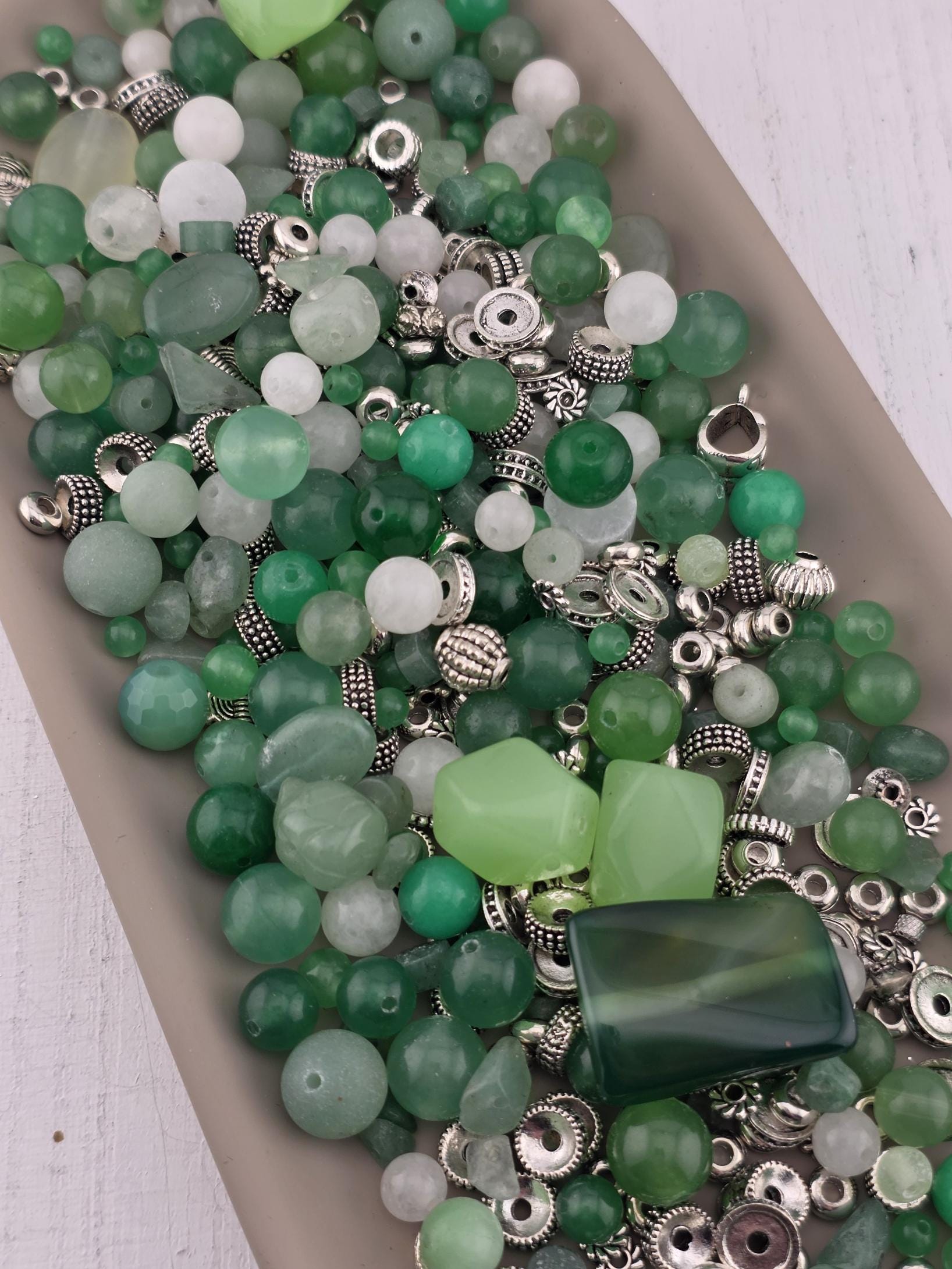 Gemstone Bead Mix: "Good Fortune Fusion" 2 oz Bulk Lot