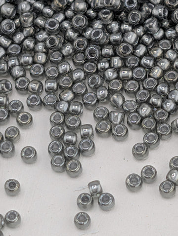 Silver-Lined Black Diamond Size 11/0 Toho Round 2.5" tube