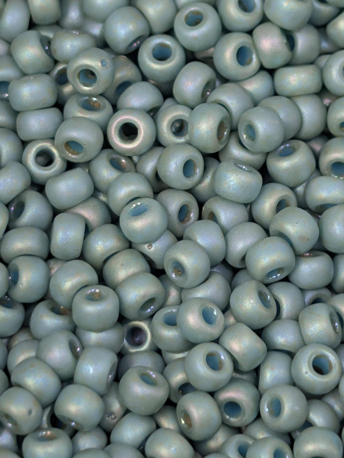 Wintergreen Opaque Matte Glazed Rainbow Miyuki Rocaille Size 8/0 (20g pkg)