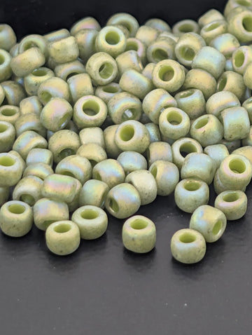 Semi Glazed Rainbow - Honeydew Size 8/0 Toho Round 2.5" tube