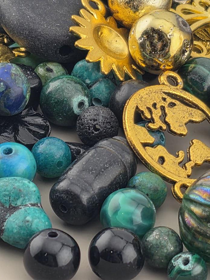 2oz "Magical Malachite Meritage" Gemstone Bead Soup Mix