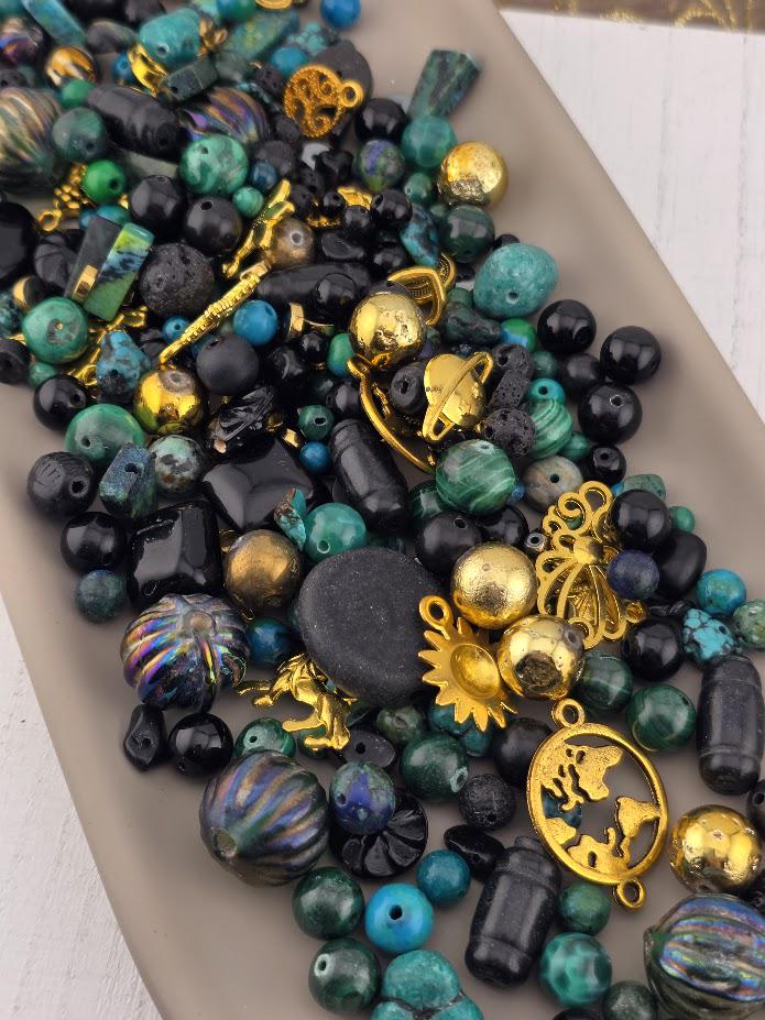 2oz "Magical Malachite Meritage" Gemstone Bead Soup Mix