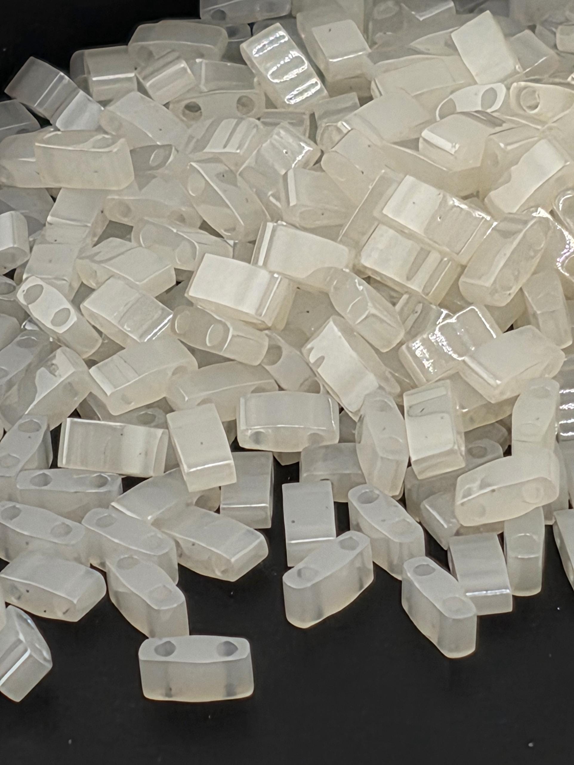 HTL0512-Miyuki Half-TIla Beads:Eggshell C (7.5g pkg)