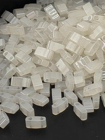 HTL0512-Miyuki Half-TIla Beads:Eggshell C (7.5g pkg)