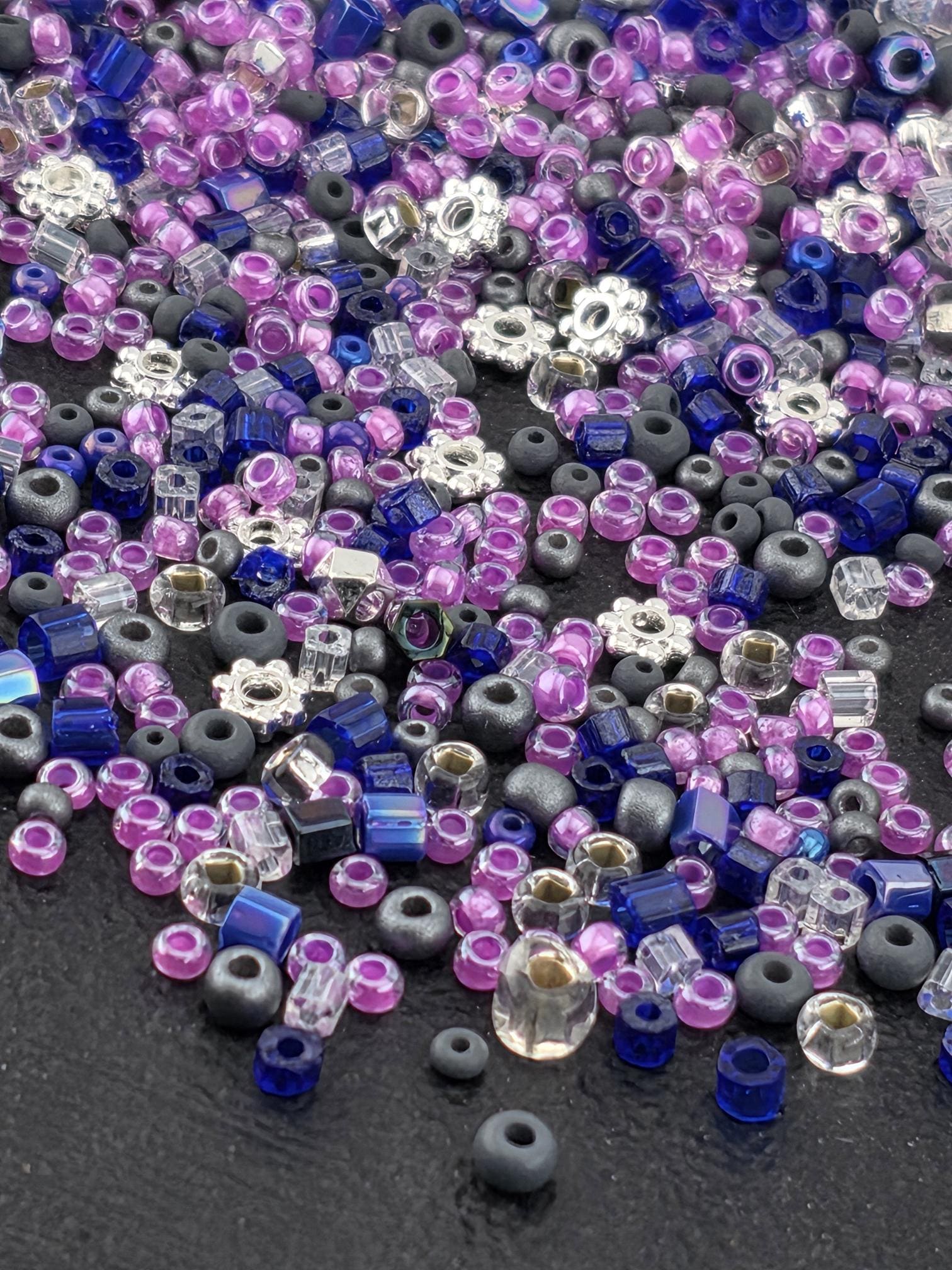 Learise Exclusive "Purple Rain" Seed Bead Soup, 20g