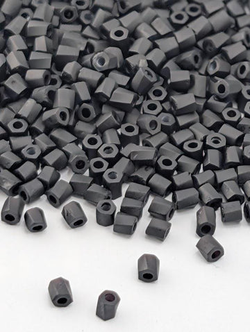 Black Opaque Matte Miyuki Twist Size 10/0 (15g Pkg)