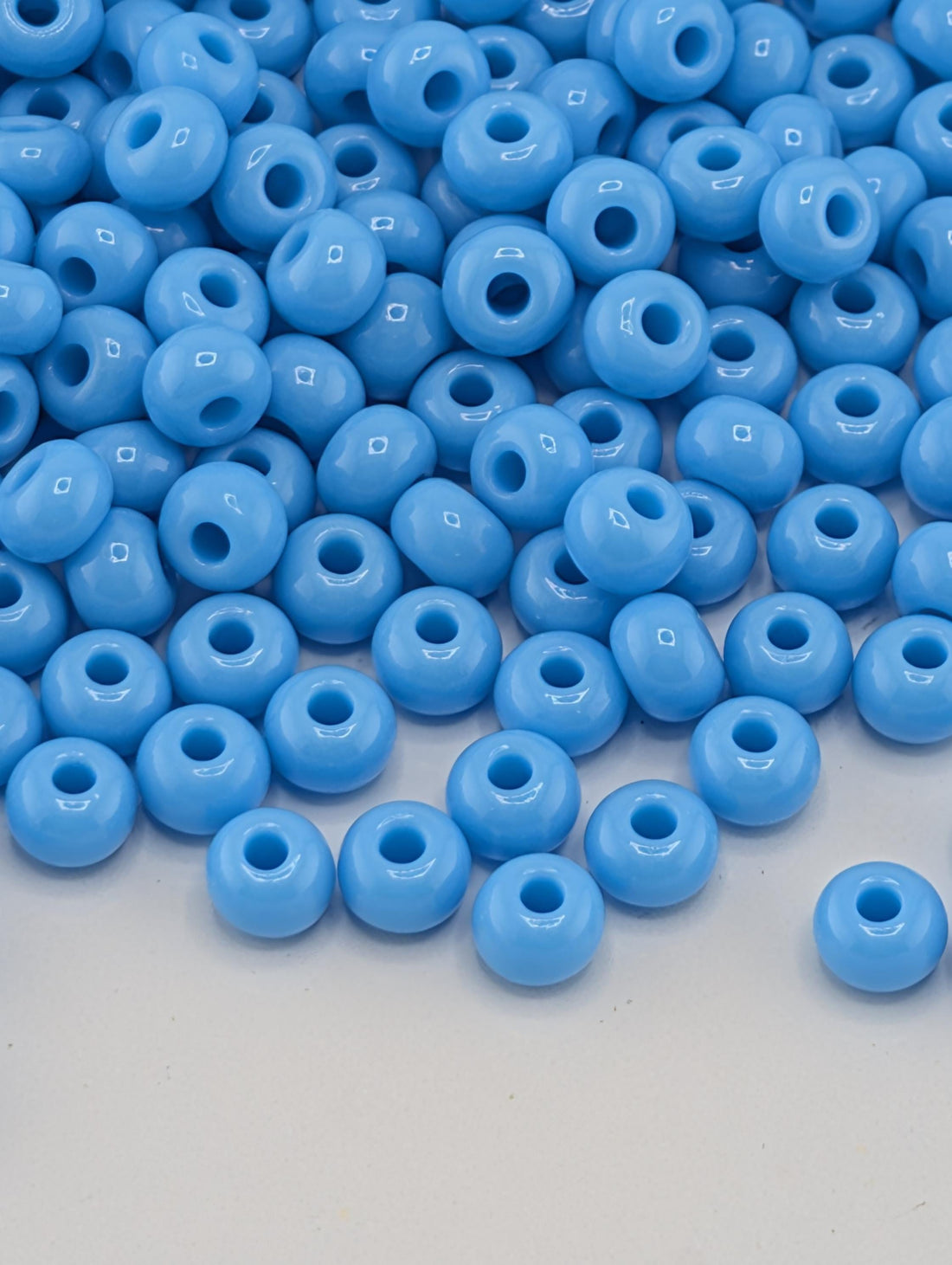 Seed Beads: Preciosa Opaque Blue Turquoise (Size 6, 20g)