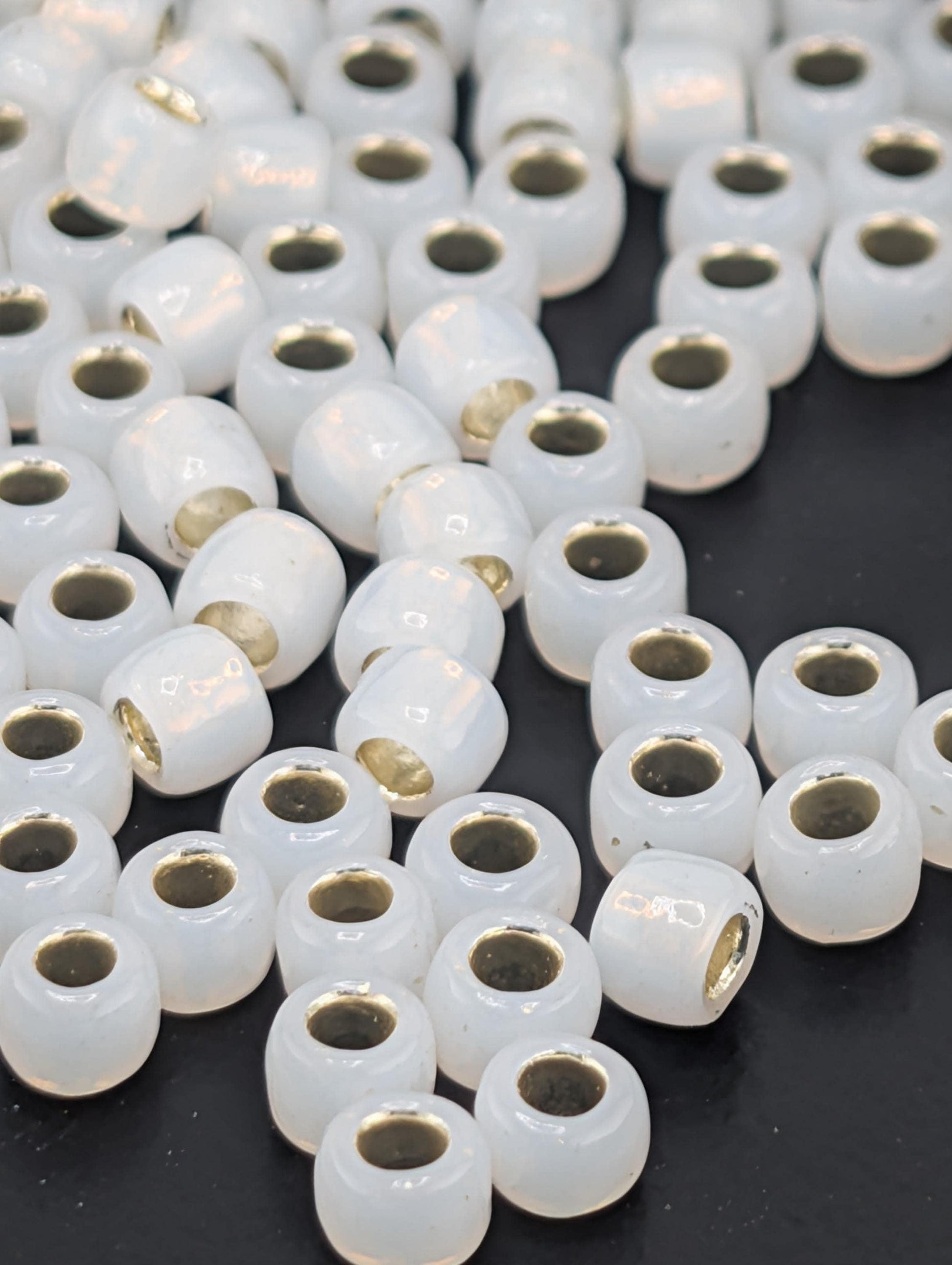 Toho Japanese Seed Beads: 6/0 Round Translucent Silver - 2.5" Tube ~8-9g