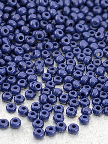 Preciosa 10/0 Seed Beads Cobalt Blue (Size 10/0 ) - 15g - Czech Glass Rocaille for Jewelry Making