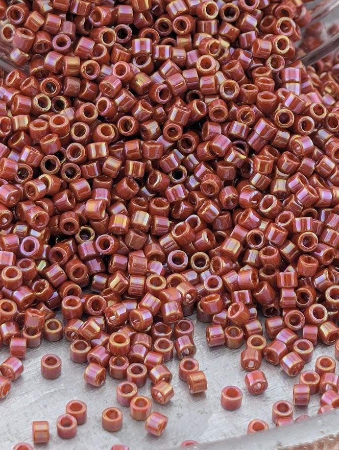 DB2275 Miyuki Delica Beads: Pomegranate Opaque Glazed - Size 11, 7g (~1400 beads)