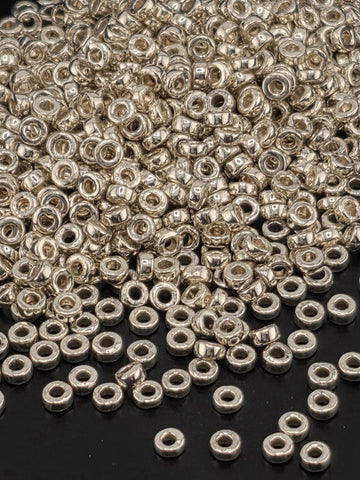 Miyuki Silver Spacer Beads, Small 2.2mm (7g Pack)