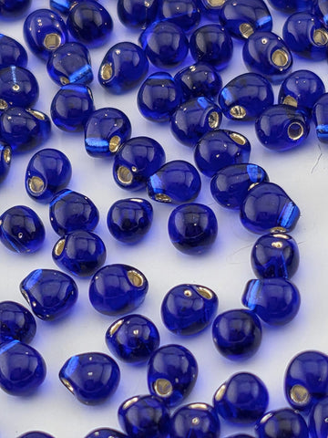 Miyuki Drop Beads: Cobalt Blue Silver-Lined (3.4mm, 15g Package)