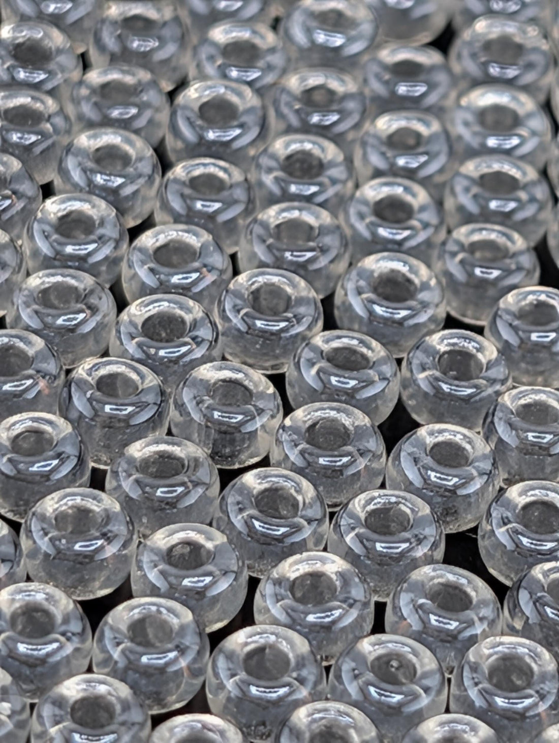 6-1105:Crystal/Silver ICL*-Miyuki Rocaille 6/0 (20g pkg ~240 pcs)