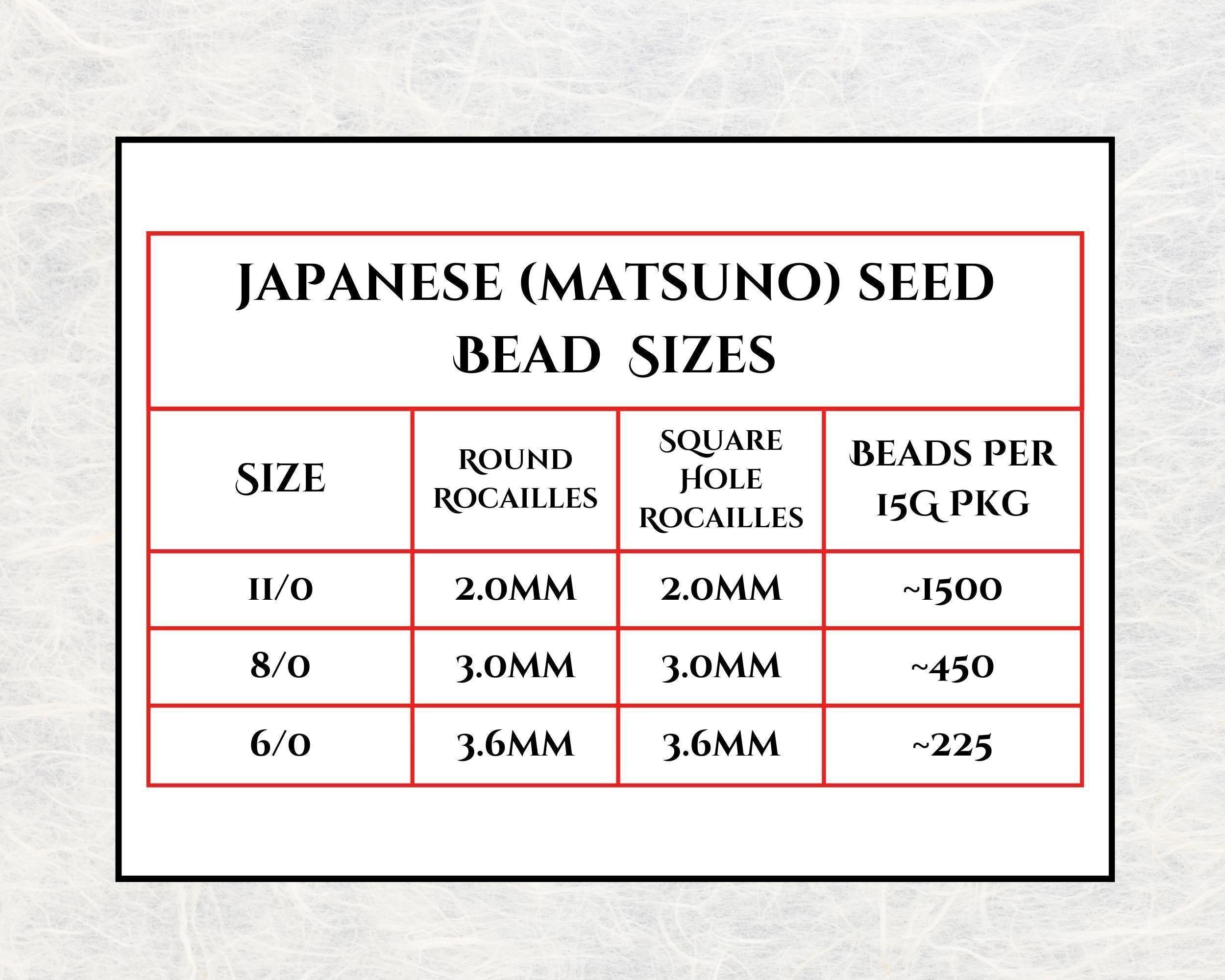 Matsuno Seed Beads Size 6: Transparent Frosted Rainbow Teal, 15g Pack