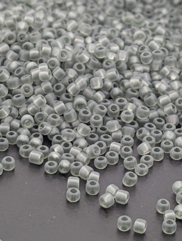 4777SB Translucent Matte Grey 11/0 Round Matsuno Seed Beads (15g, ~1650 pcs)