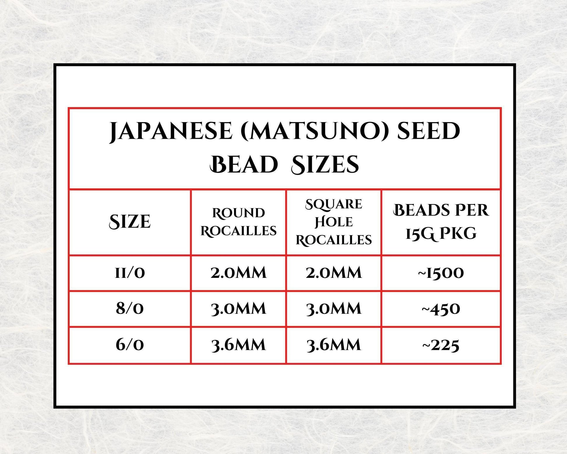 Matsuno Seed Beads, Size 6, Matte Brick Red (15g, Approx 180 pcs)