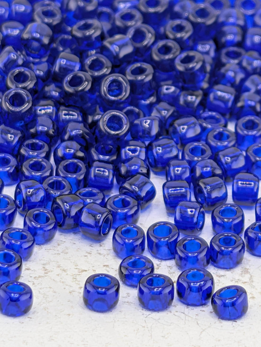 Transparent Cobalt Matsuno Seed Beads - Size 6, 15g Pack