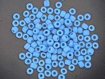 Seed Beads: Matsuno Matte Light Blue Size 6 (15g, About 180 Pieces)