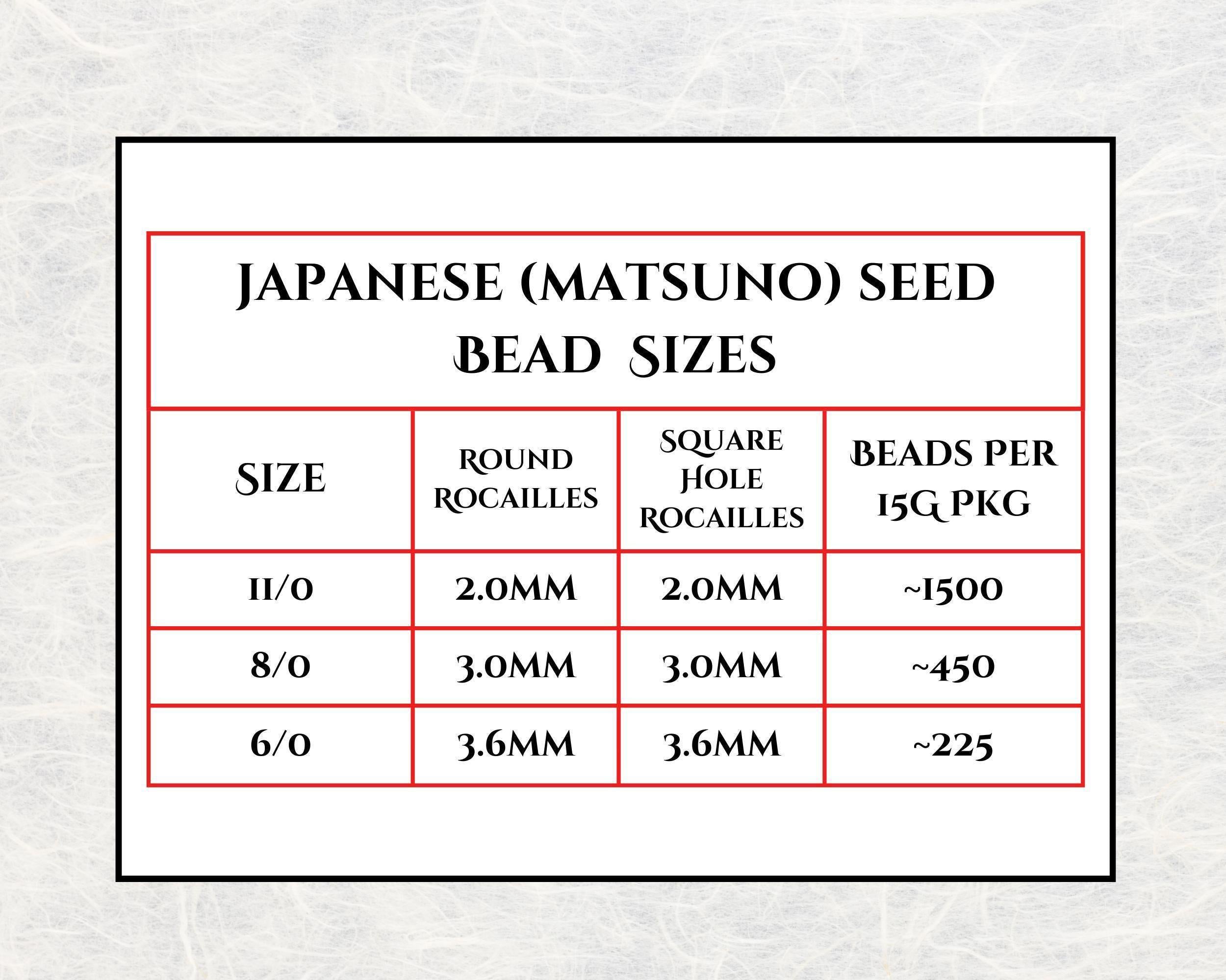 Matte Medium Blue Matsuno Seed Beads - Size 6, 15g Approx 180 pcs