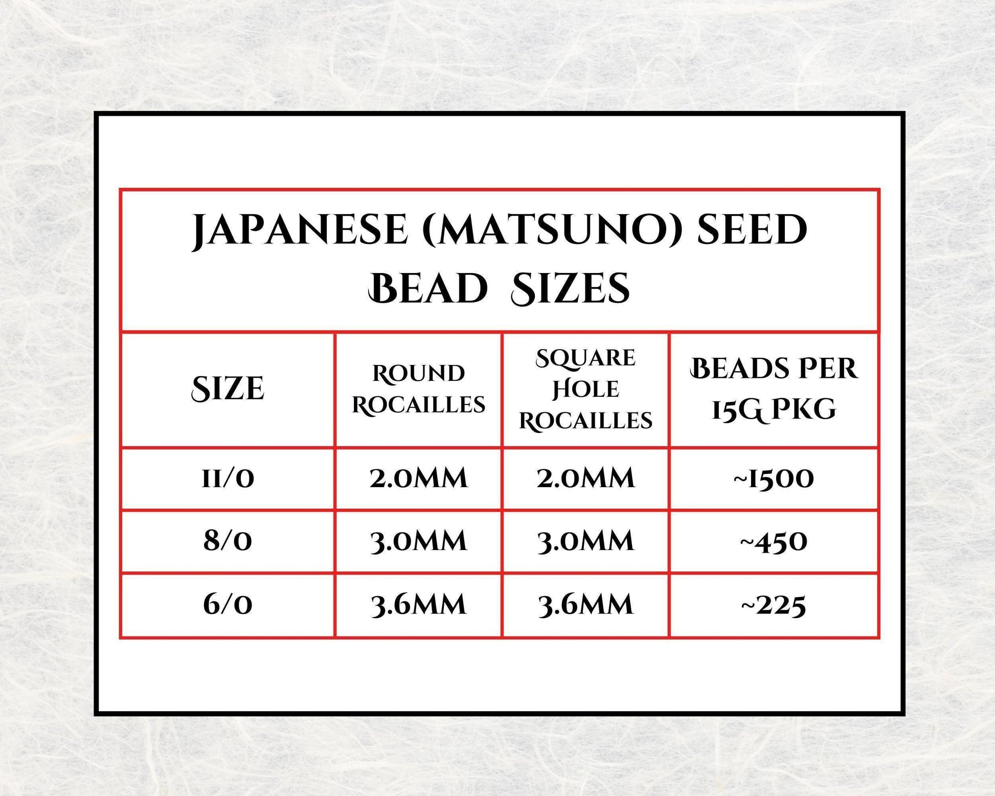 1997SB Opaque Matte White 11/0 Round Matsuno Seed Beads (15g, ~1650 pcs)