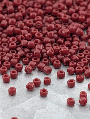 1796SB Opaque Brick Red 11/0 Round Matsuno Seed Beads (15g, ~1650 pcs)
