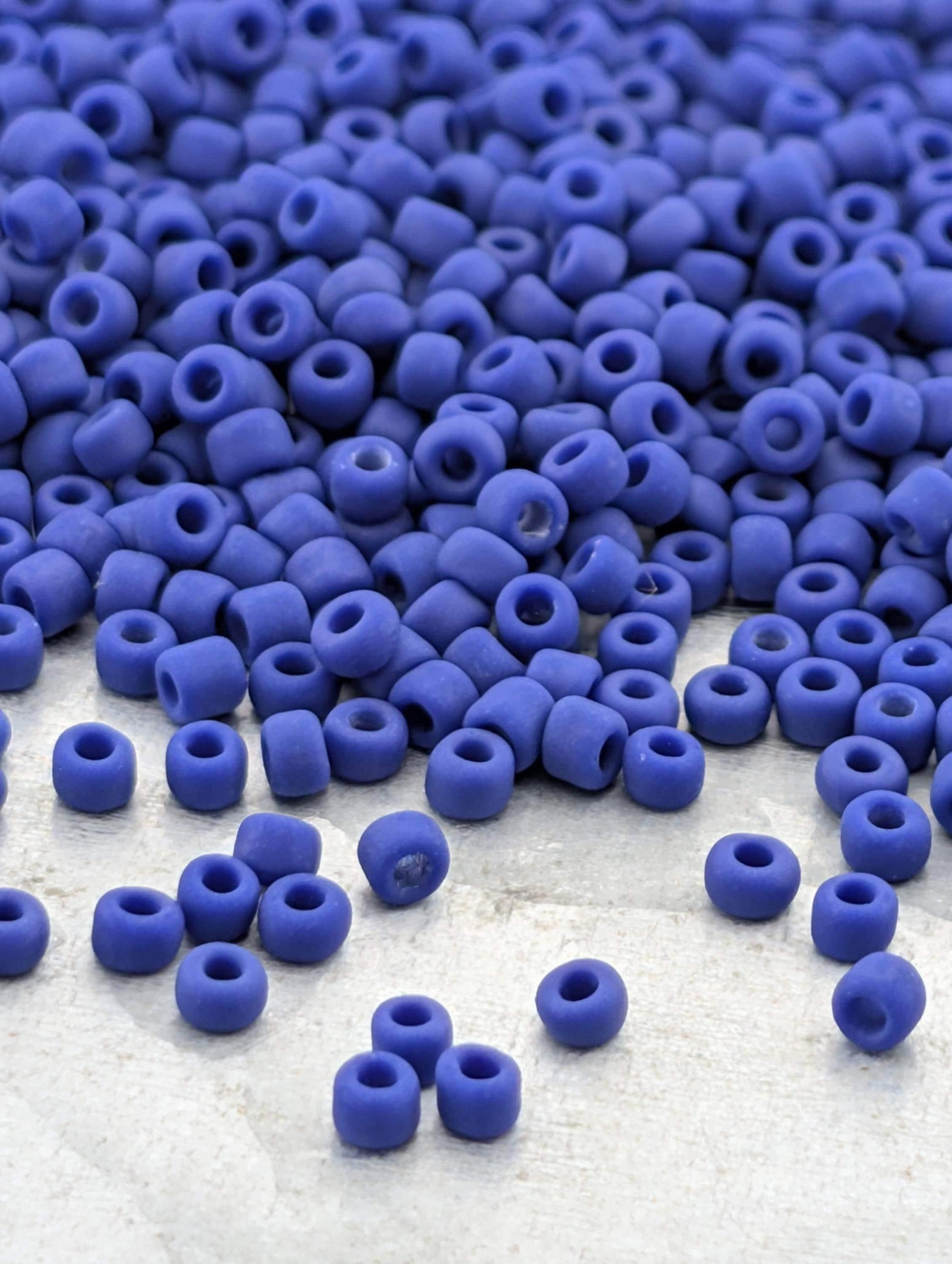 1985SB Opaque Matte Navy Blue 11/0 Round Matsuno Seed Beads (15g, ~1650 pcs)