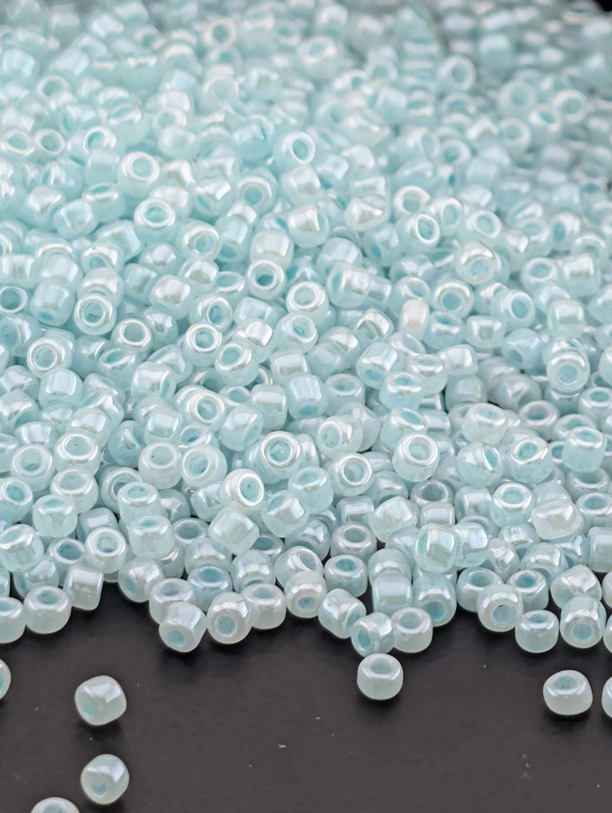 1740SB Opaque Ceylon Pastel Blue 11/0 Round Matsuno Seed Beads (15g, ~1650 pcs)