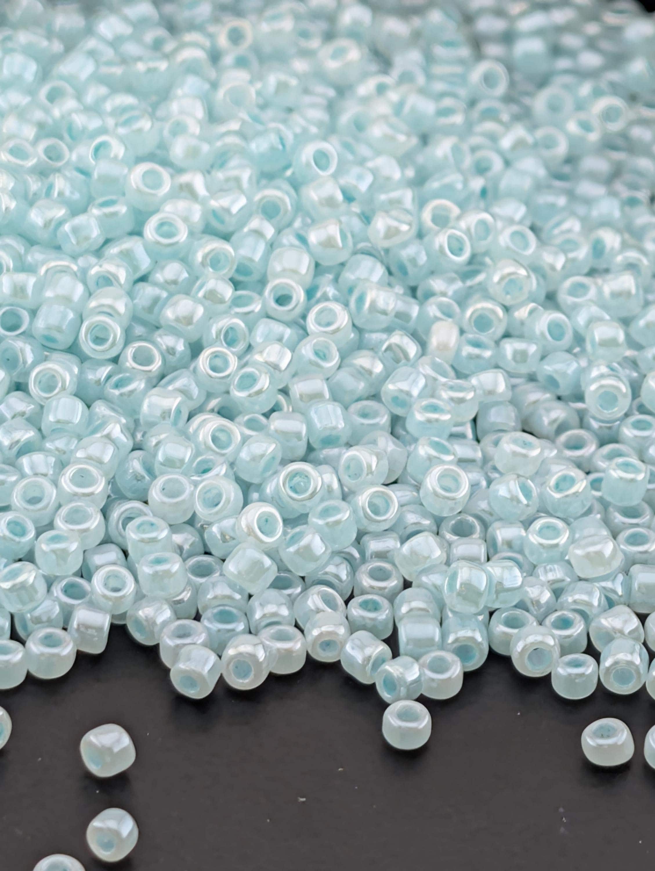 1740SB Opaque Ceylon Pastel Blue 11/0 Round Matsuno Seed Beads (15g, ~1650 pcs)
