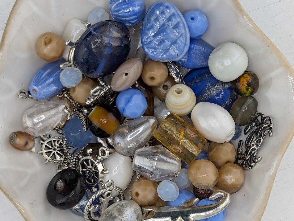 2oz Exclusive "Sandy Oceans" Glass Bead Mix