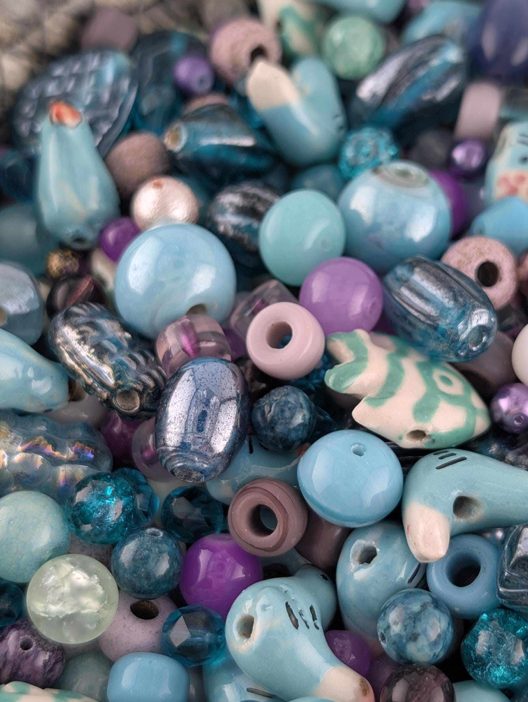Two Ounce Pkg Exclusive "underwater Aviary" Gemstone Bead Mix (2oz)