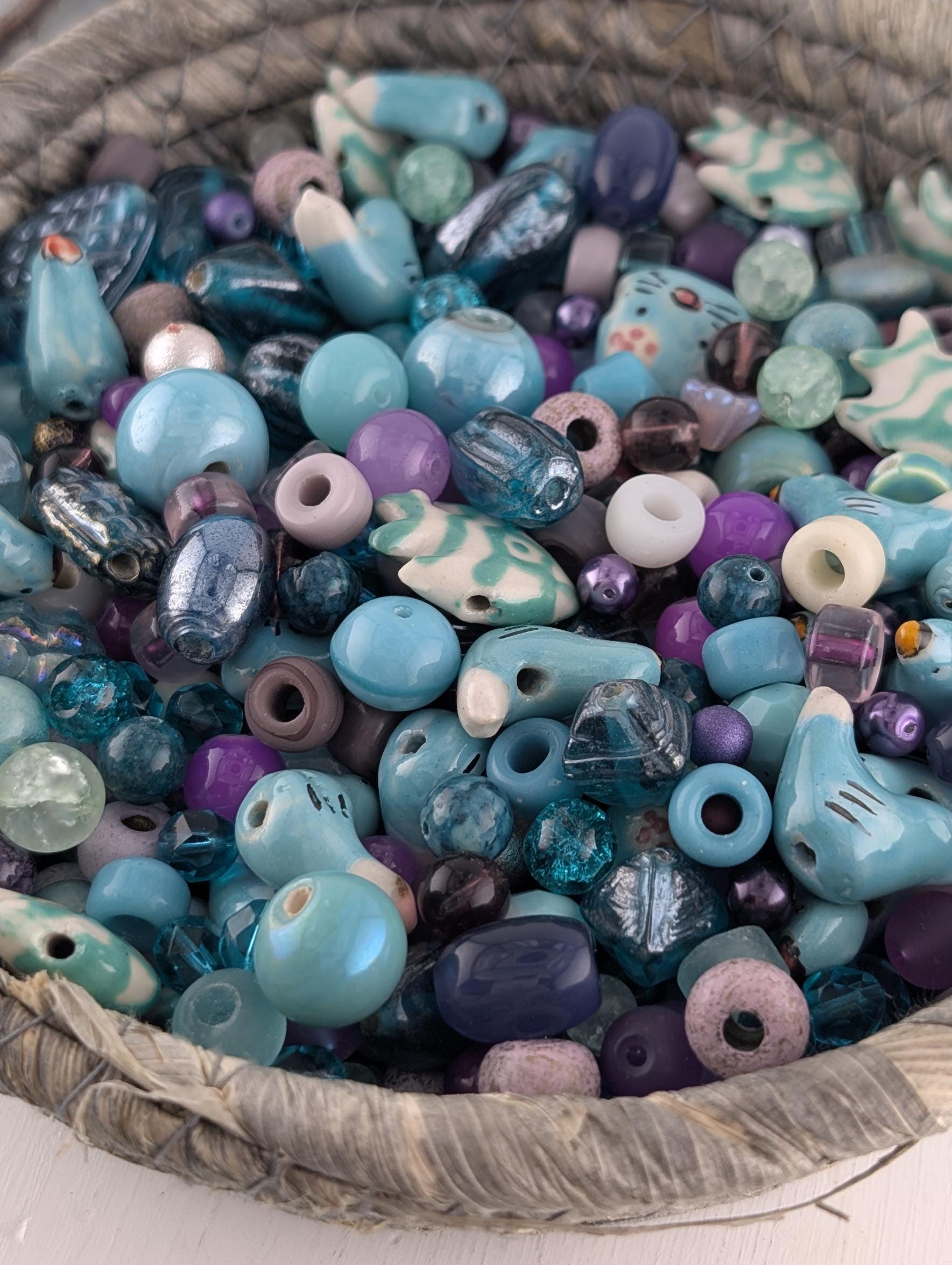 Two Ounce Pkg Exclusive "underwater Aviary" Gemstone Bead Mix (2oz)