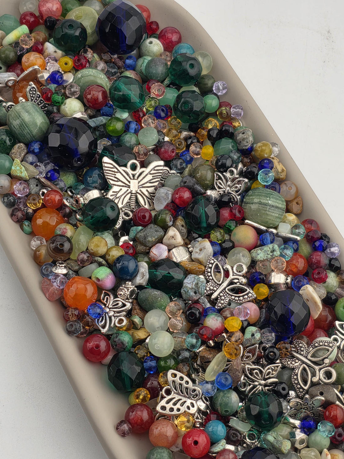 Exclusive "Jellybean Garden" Gemstone & Glass Bead Mix (56g Pkg)