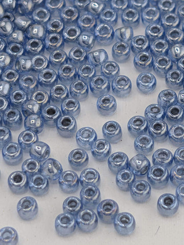 Silver-Lined Montana Blue Size 11/0 Toho Round 2.5" tube