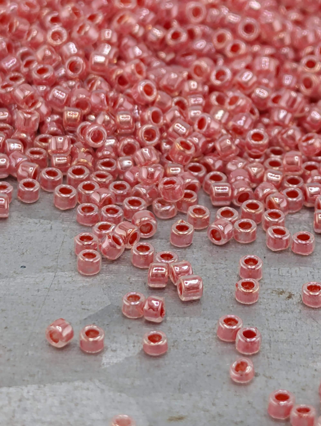 Ceylon Tomato Soup Size 15/0 Toho Round 2.5" tube