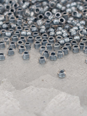 Inside-Color Crystal/Metallic Blue-Lined Size 15/0 Toho Round 2.5" tube