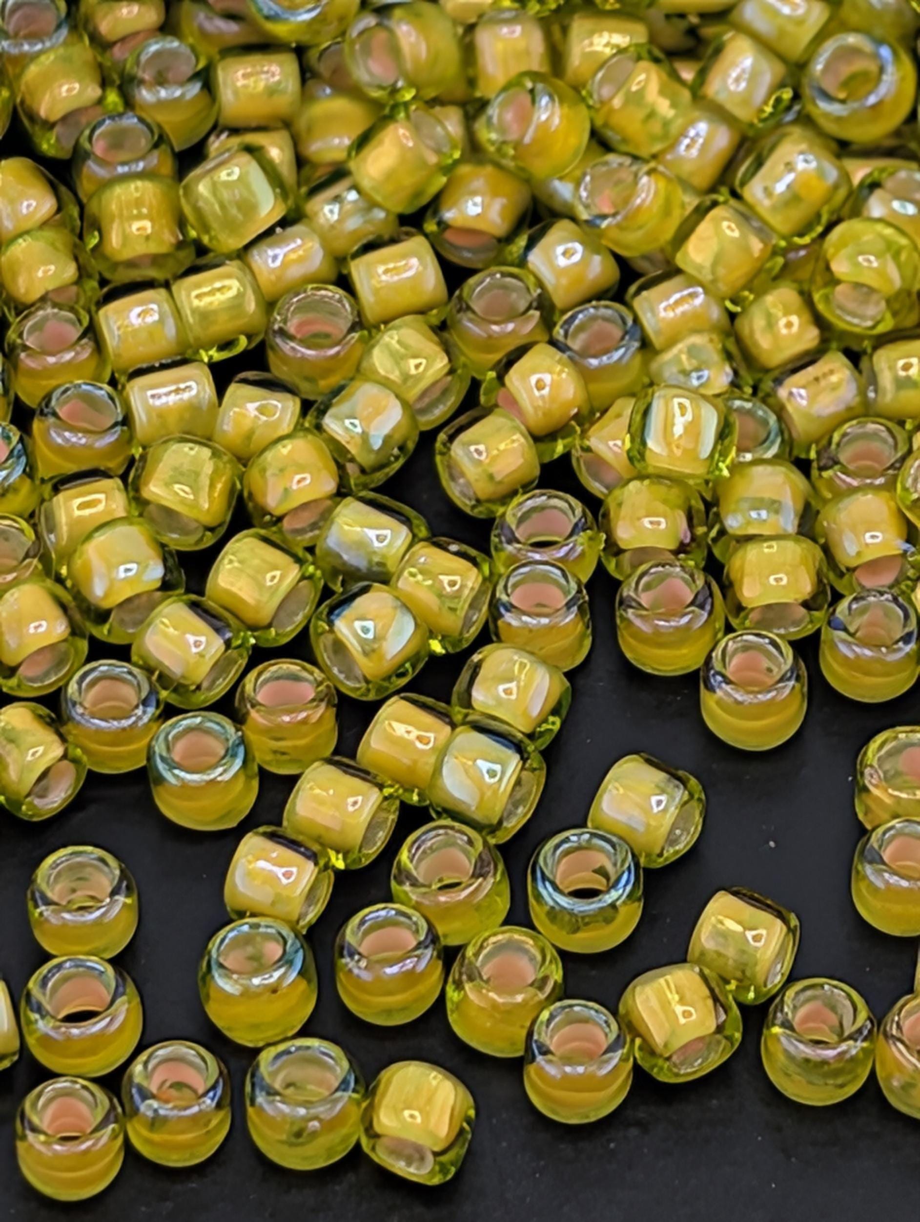 Toho Japanese Seed Beads, Size 8/0: Jonquil Apricot Lined, 2.5" Tube ~8-9g