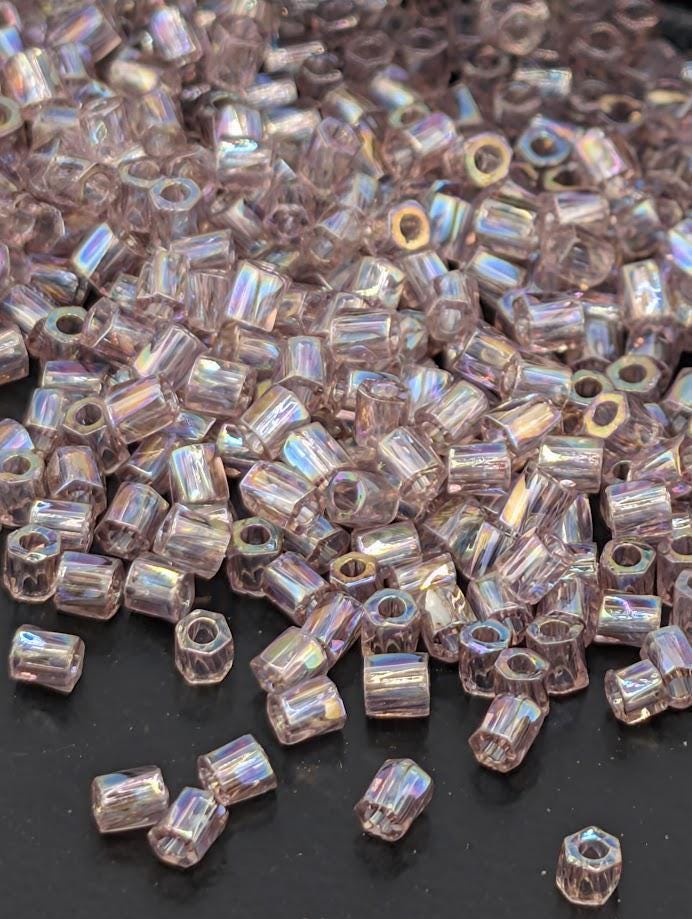 Light Amethyst Translucent Rainbow Miyuki Twist Size 10/0 (15g Pkg)
