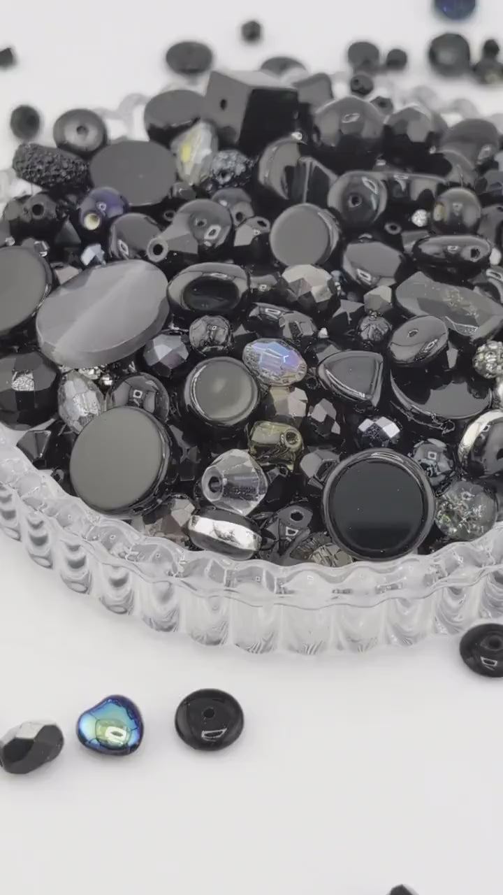 Learise Exclusive "Little Black Dress" Glass Bead Soup Mix (30g Pkg)